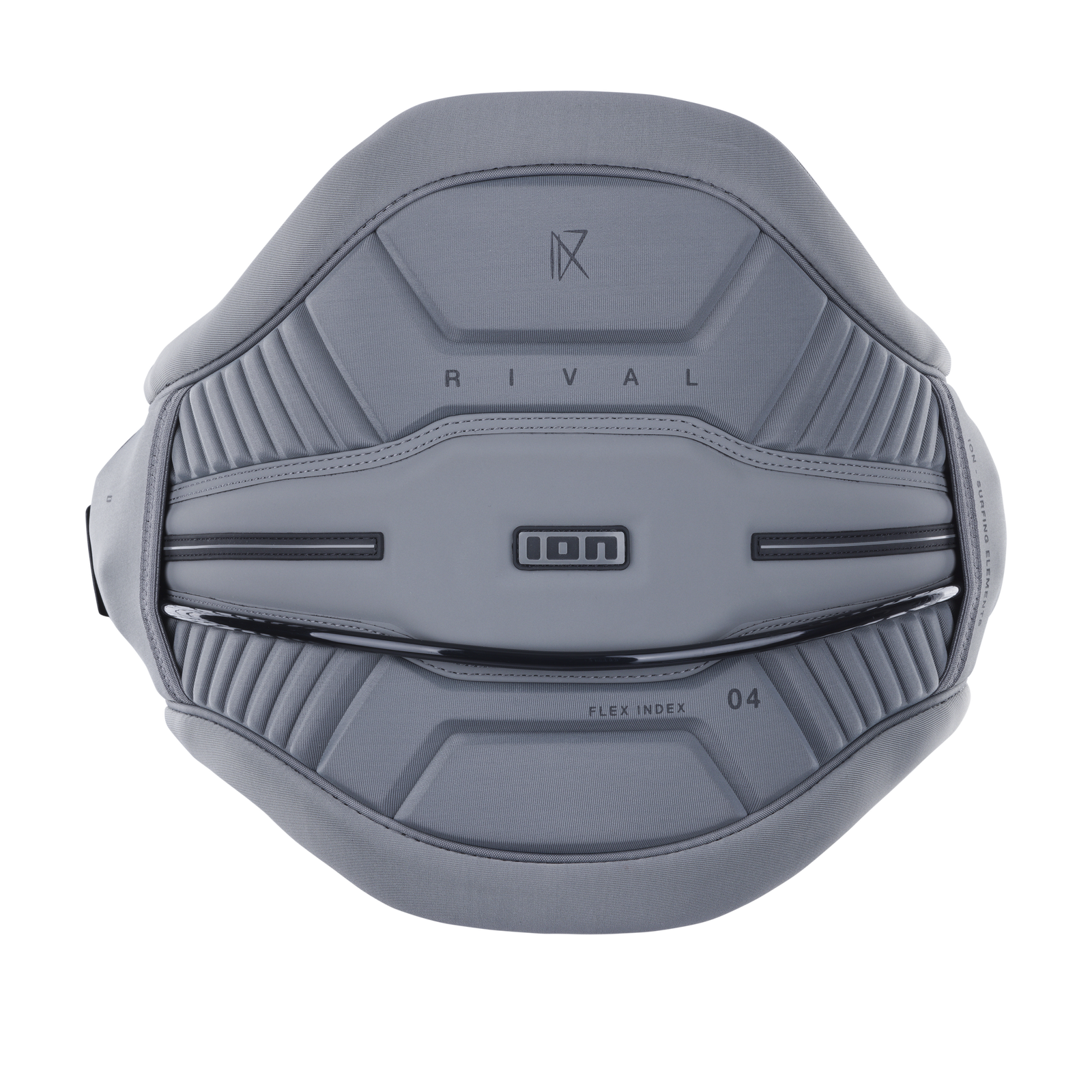 ION Rival waist harness in slate grey with Spectre Bar 2 and EVA foam padding