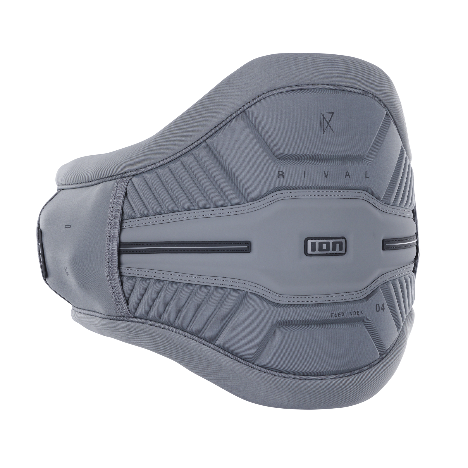 Harnais de taille ION Rival windsurf en gris ardoise avec flex belt et Spectre Bar