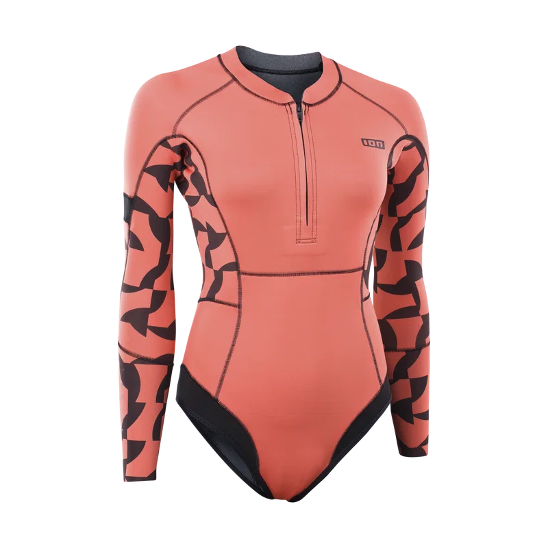 Ion Pianka Amaze Hot Shorty 1.5 LS Front Zip women 2026 020 black-mural