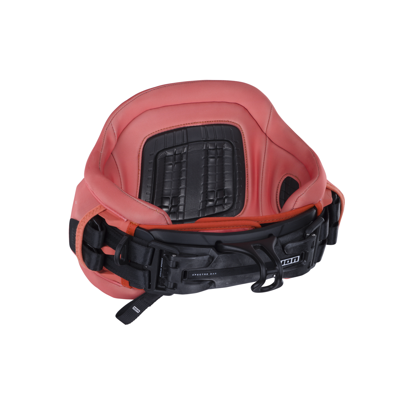 ION Nova waist harness in dusty rose with Ergo Pad back plate and Spectre Bar 2