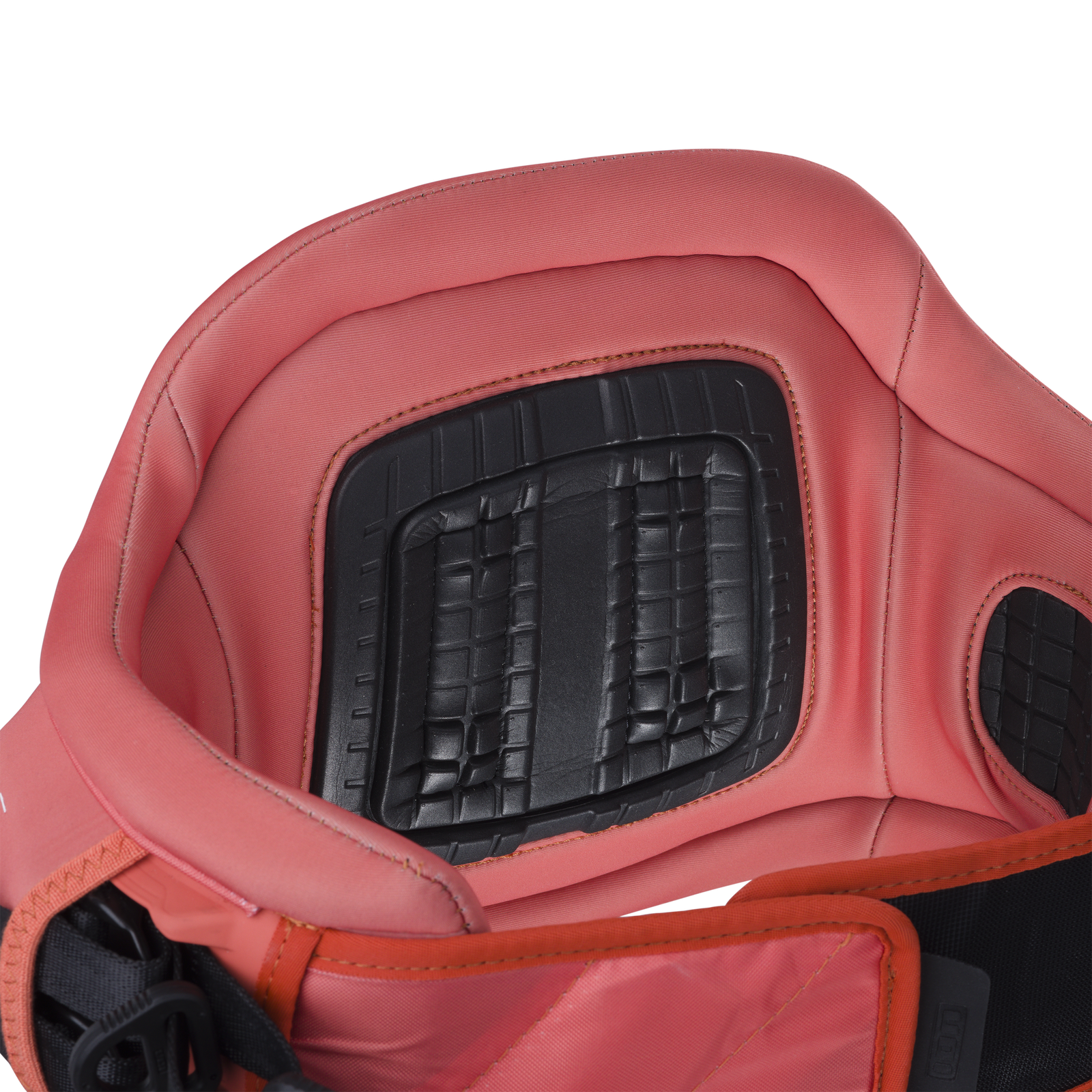 ION Nova waist harness in dusty rose with Ergo Pad spine protection — back detail