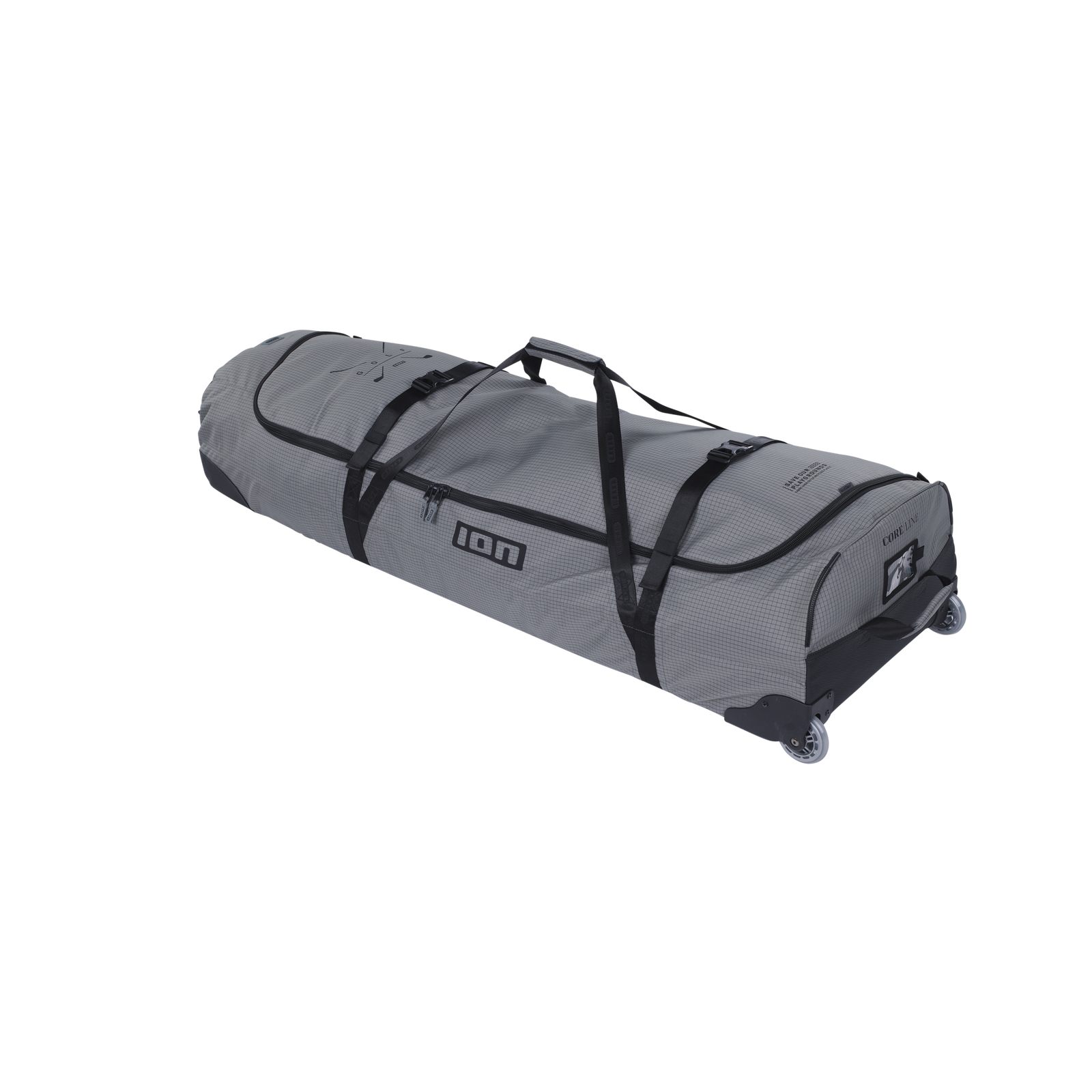 ION Core Golf kite gear bag 145cm in slate grey with wheels and black straps