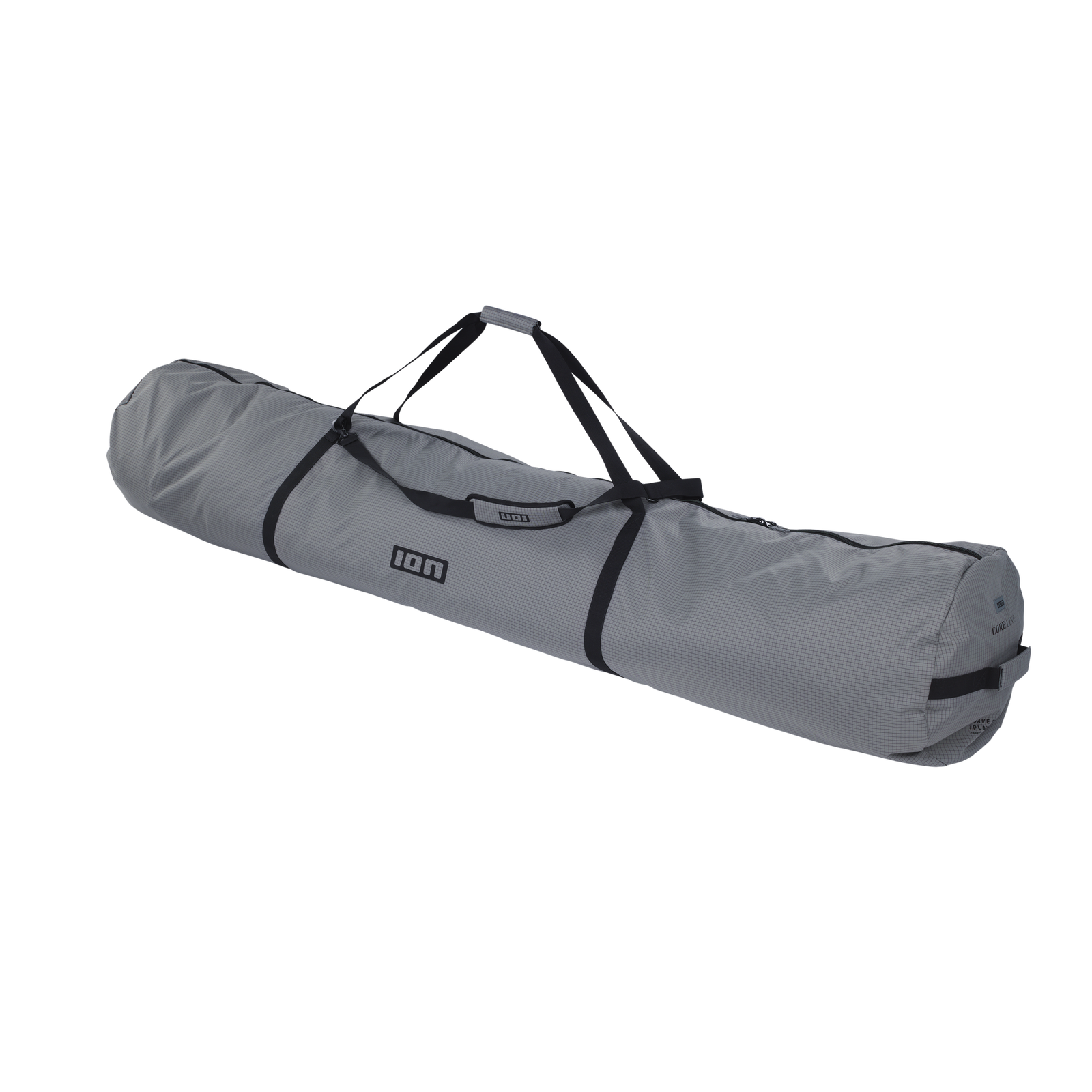 ION Core windsurf quiver bag 430–490cm in grey with black carry straps