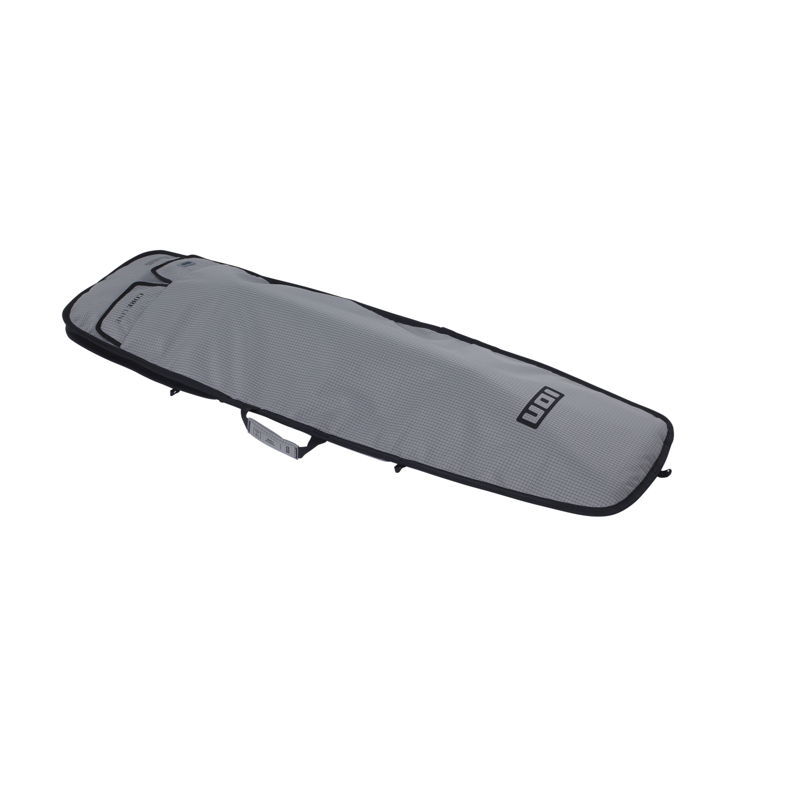 ION Core twin-tip kiteboard bag in charcoal grey with black trim