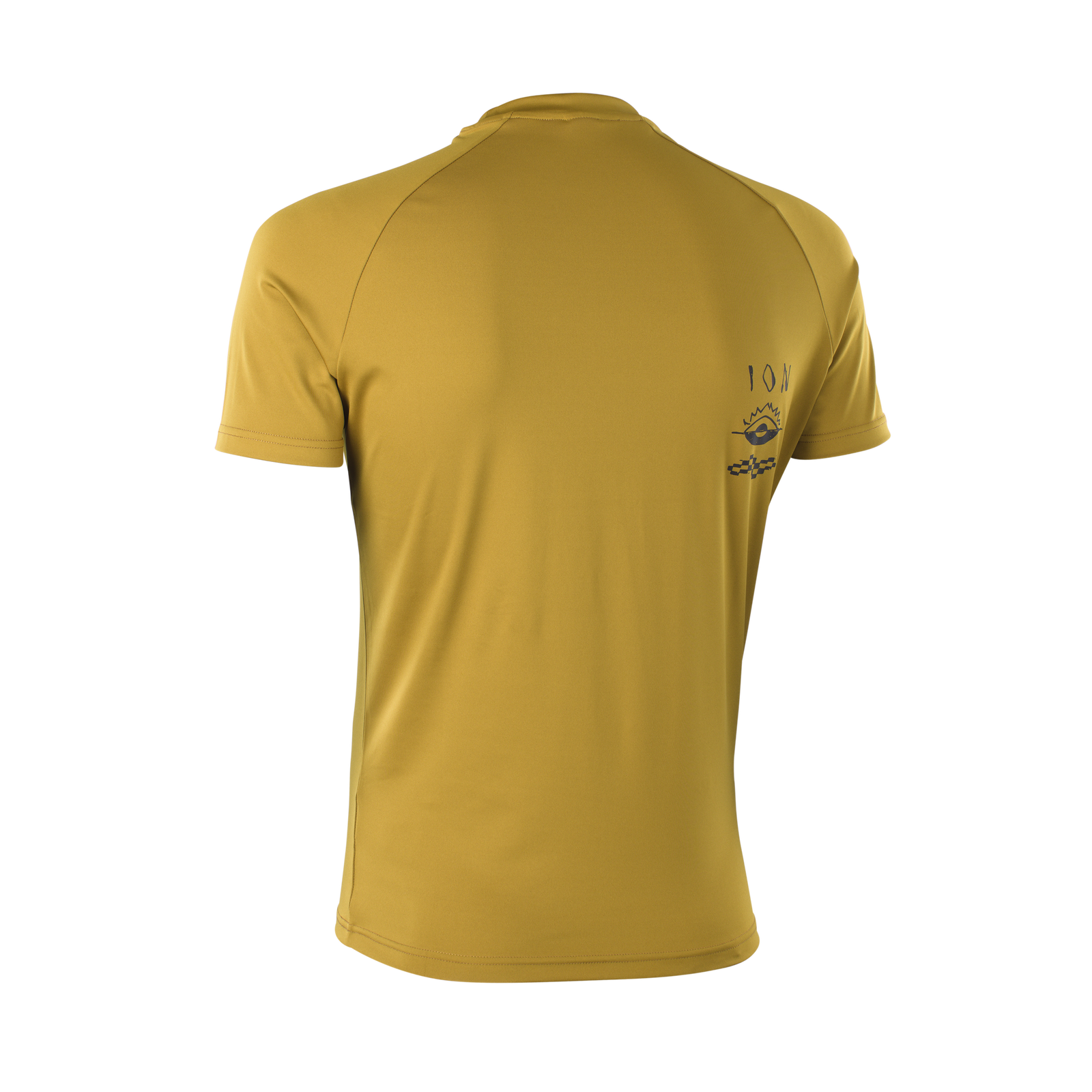 ION Water Rashguard SS homme t-shirt anti-UV manches courtes en olive doré – vue dos