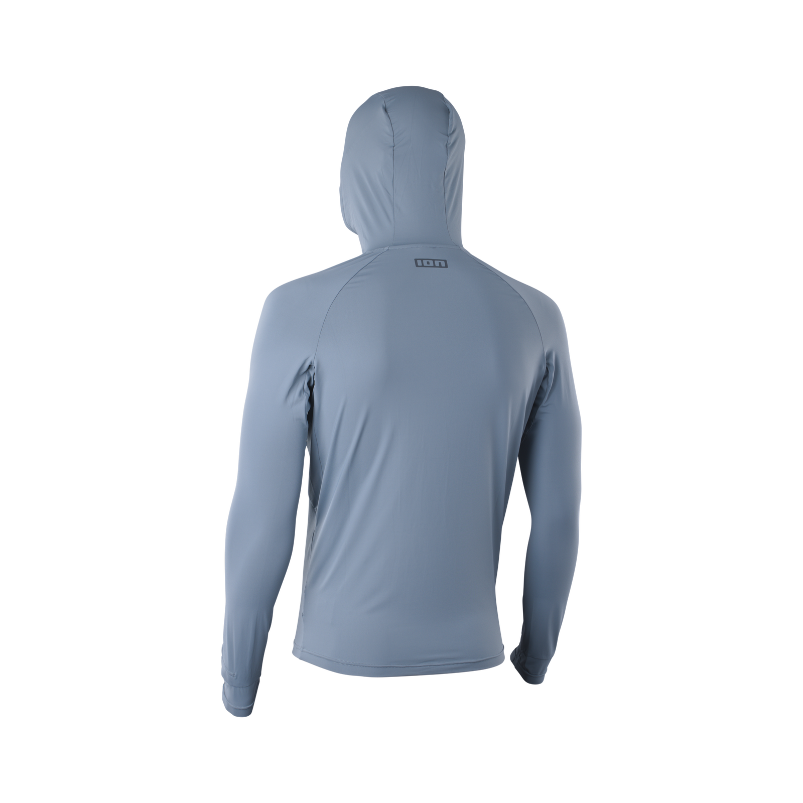 ION Storm Pro long-sleeve hooded rashguard men in slate grey, back view