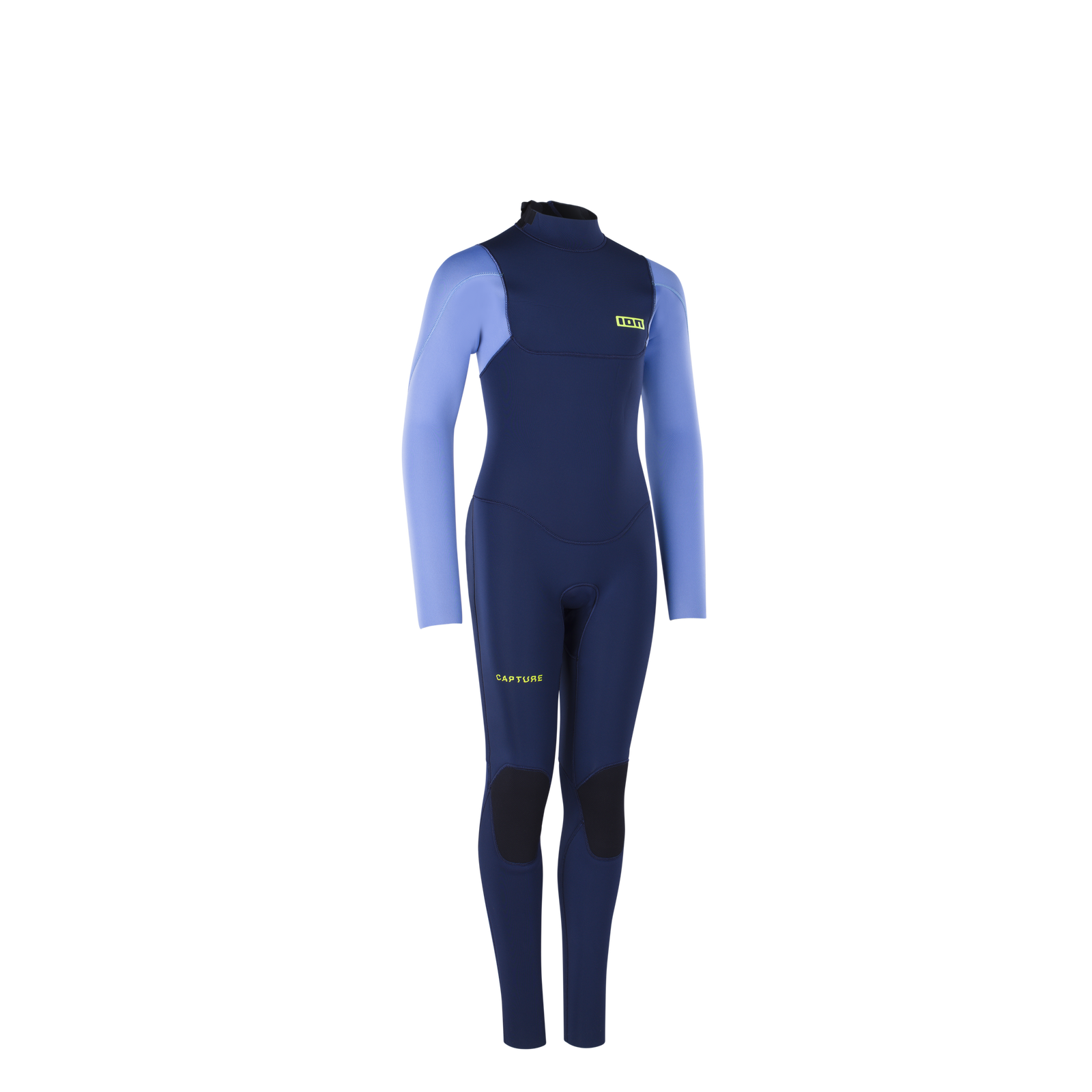 ION Capture 5/4 mm Backzip Kinder-Neoprenanzug in dunkelblau und hellblau