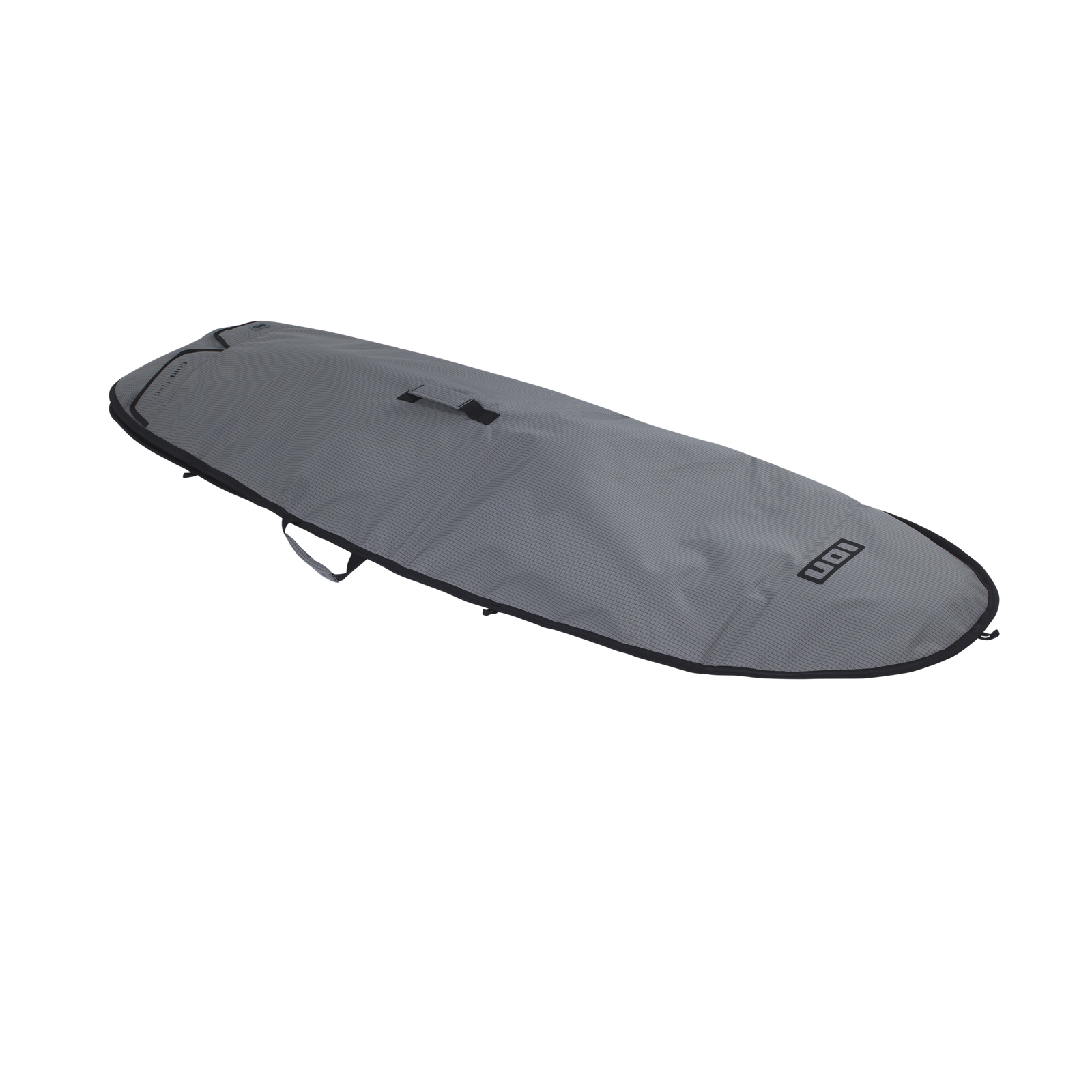 ION Core Slim wing foil board bag in charcoal grey with black binding