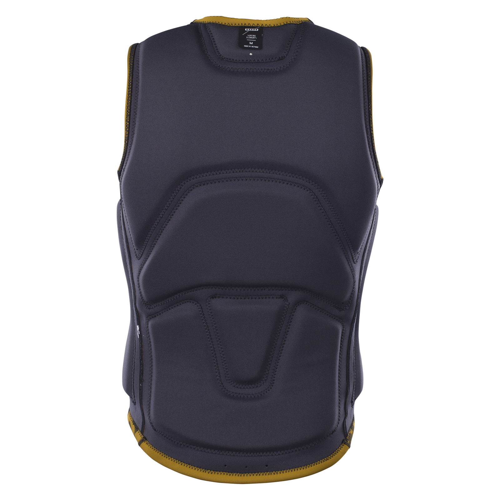 ION Collision Vest Core Front Zip gilet di protezione uomo in antracite e senape vista posteriore