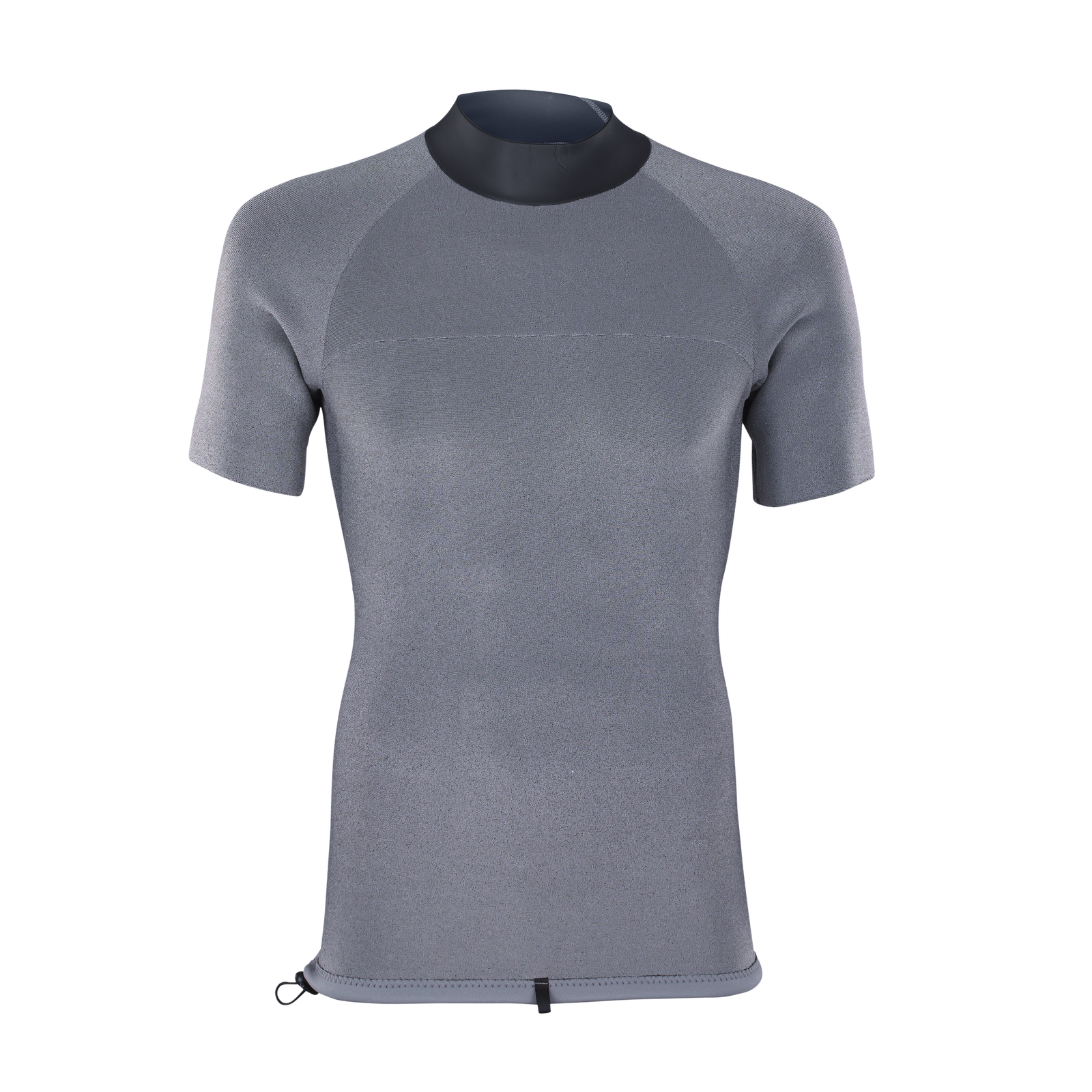 ION Neo Top 2/2 SS men's neoprene top in slate grey with dark collar and drawstring hem