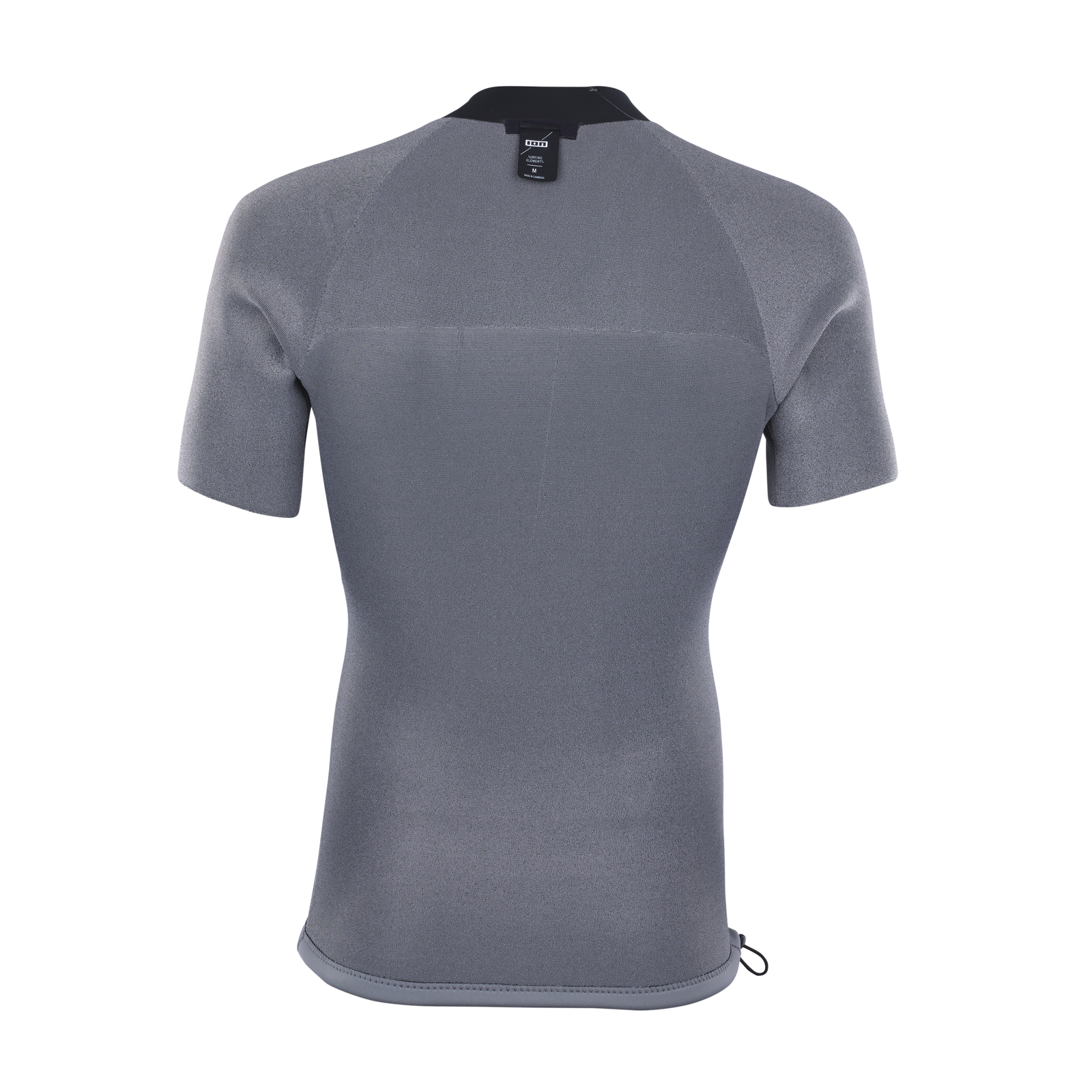 ION Neo Top 2/2 short sleeve neoprene top men in dark grey, back view