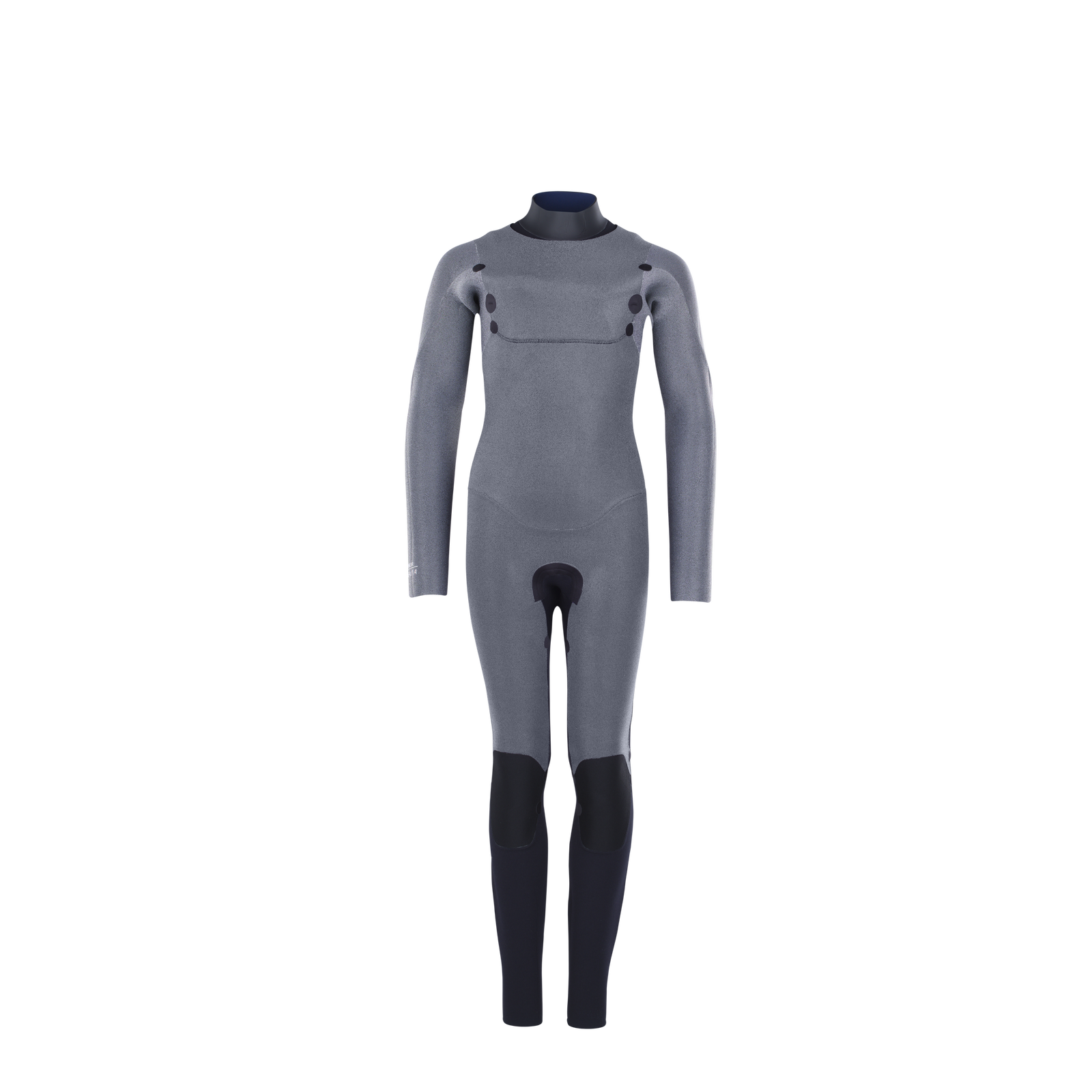 ION Capture combinaison intégrale junior 4/3mm zip frontal en gris ardoise et bleu marine