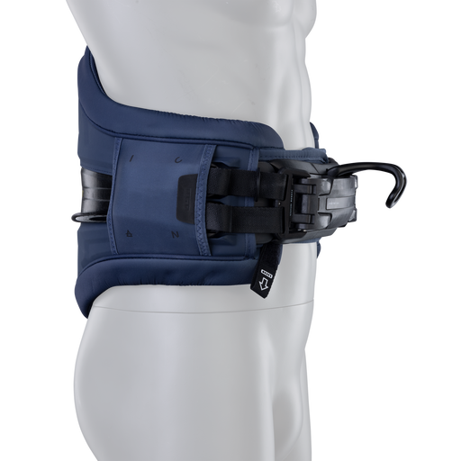 Harnais de taille ION Apex en blue nights avec barre d'écartement Spectre Bar 2 et soutien lombaire Ergo Pad
