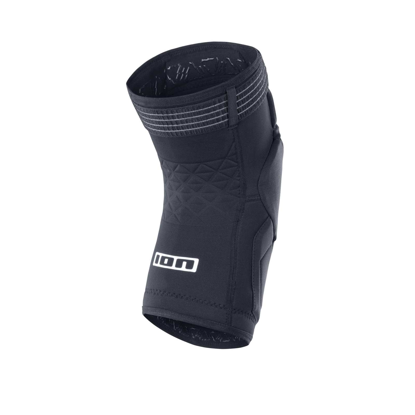 ION K-Pact unisex knee pads in black with RE ZRO Level 2 protection, slip-on fit