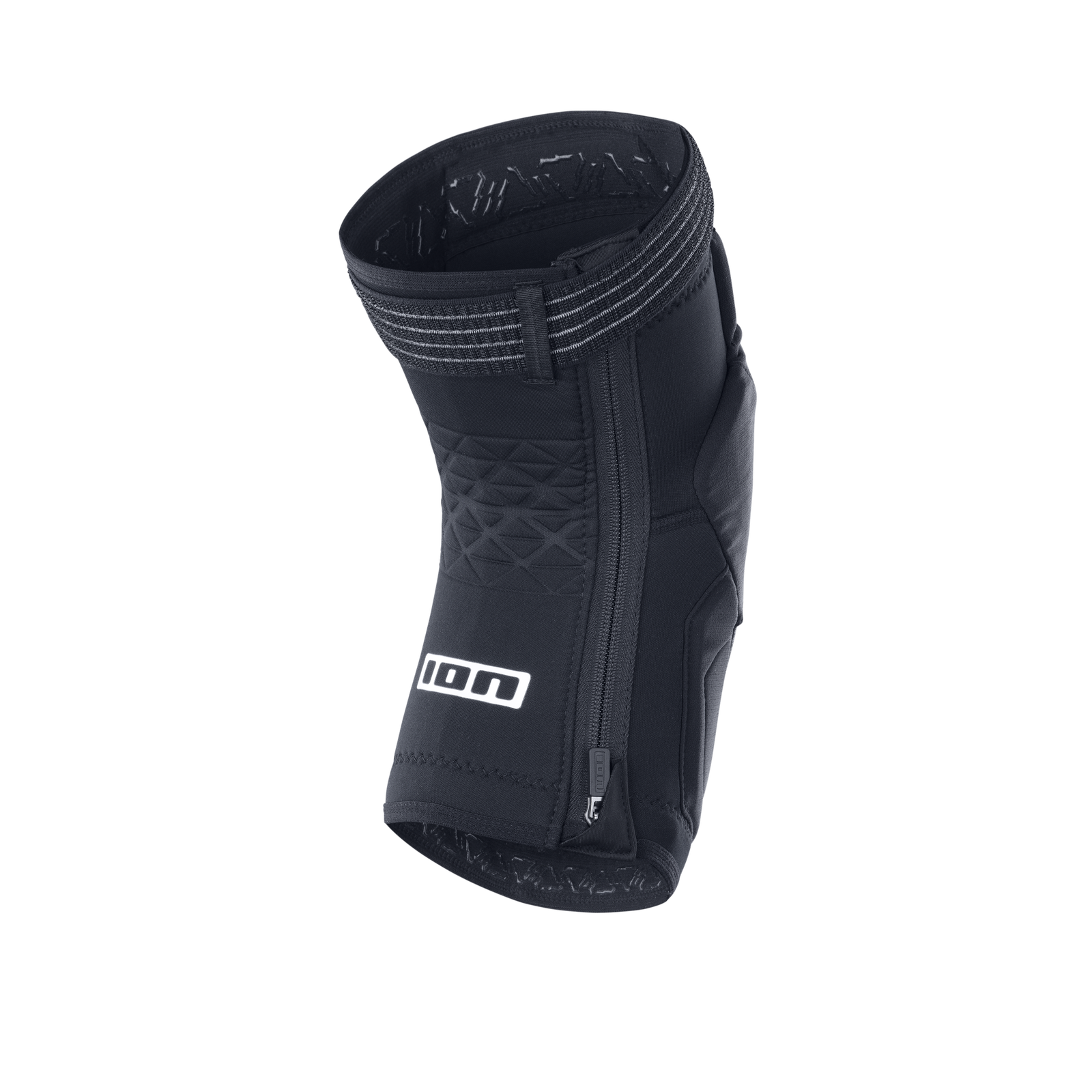 ION Bike K-Pact Zip knee pads in black with E-zipper and Level 2 RE ZRO impact protection