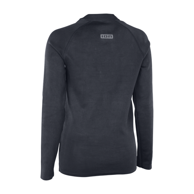 ION Surf Shield Rashguard Langarm in charcoal schwarz — Rückenansicht, schnittfest Level 4