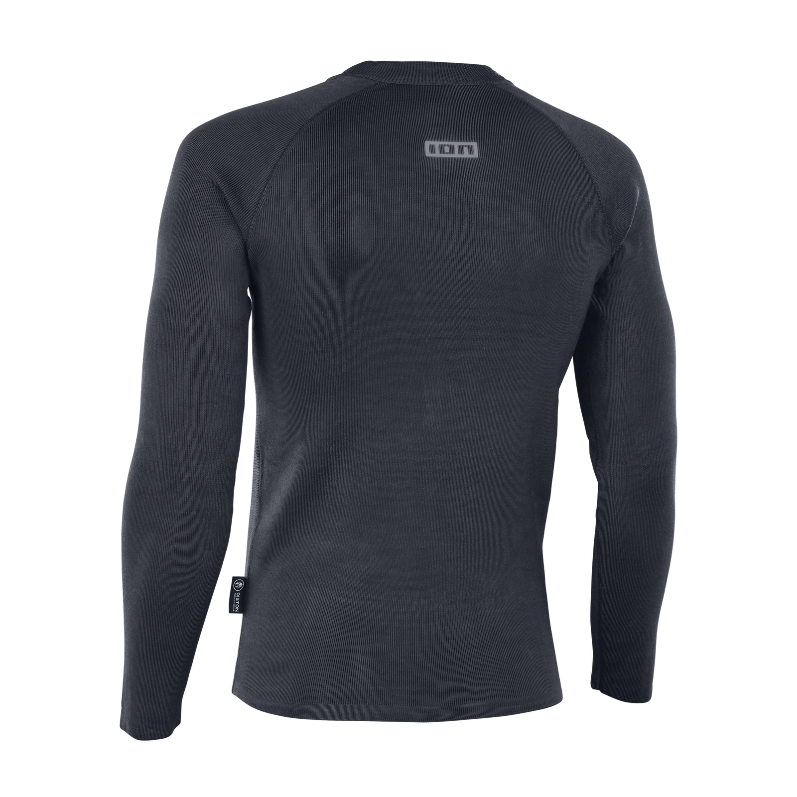 ION Surf Shield rashguard maniche lunghe unisex in nero carbone, vista posteriore