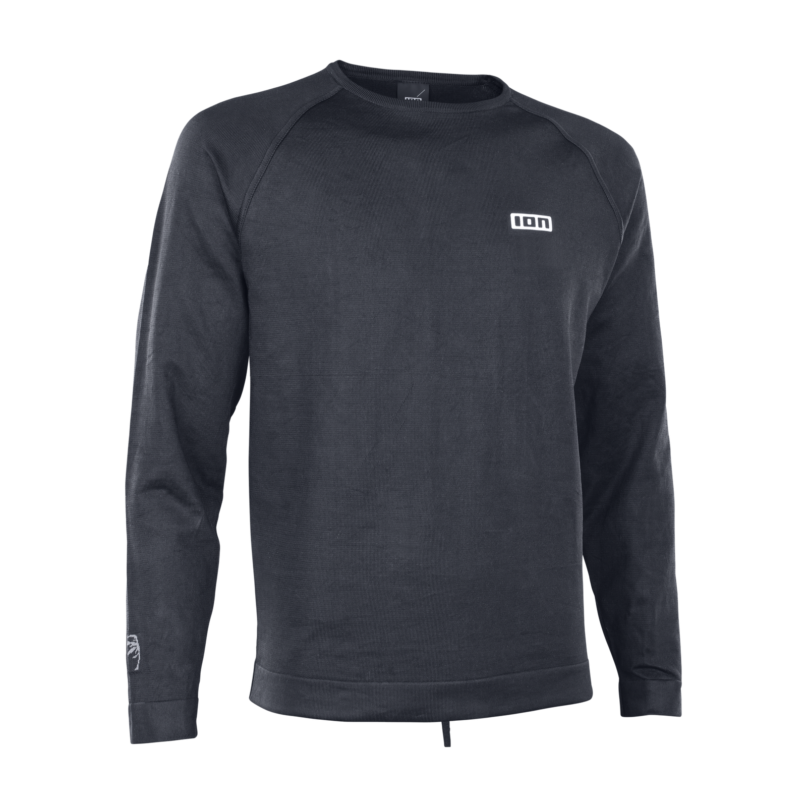 ION Wetshirt LS Surf Shield Unisex Langarm-Rashguard in dunkelgrau mit Level-4-Schnittschutz
