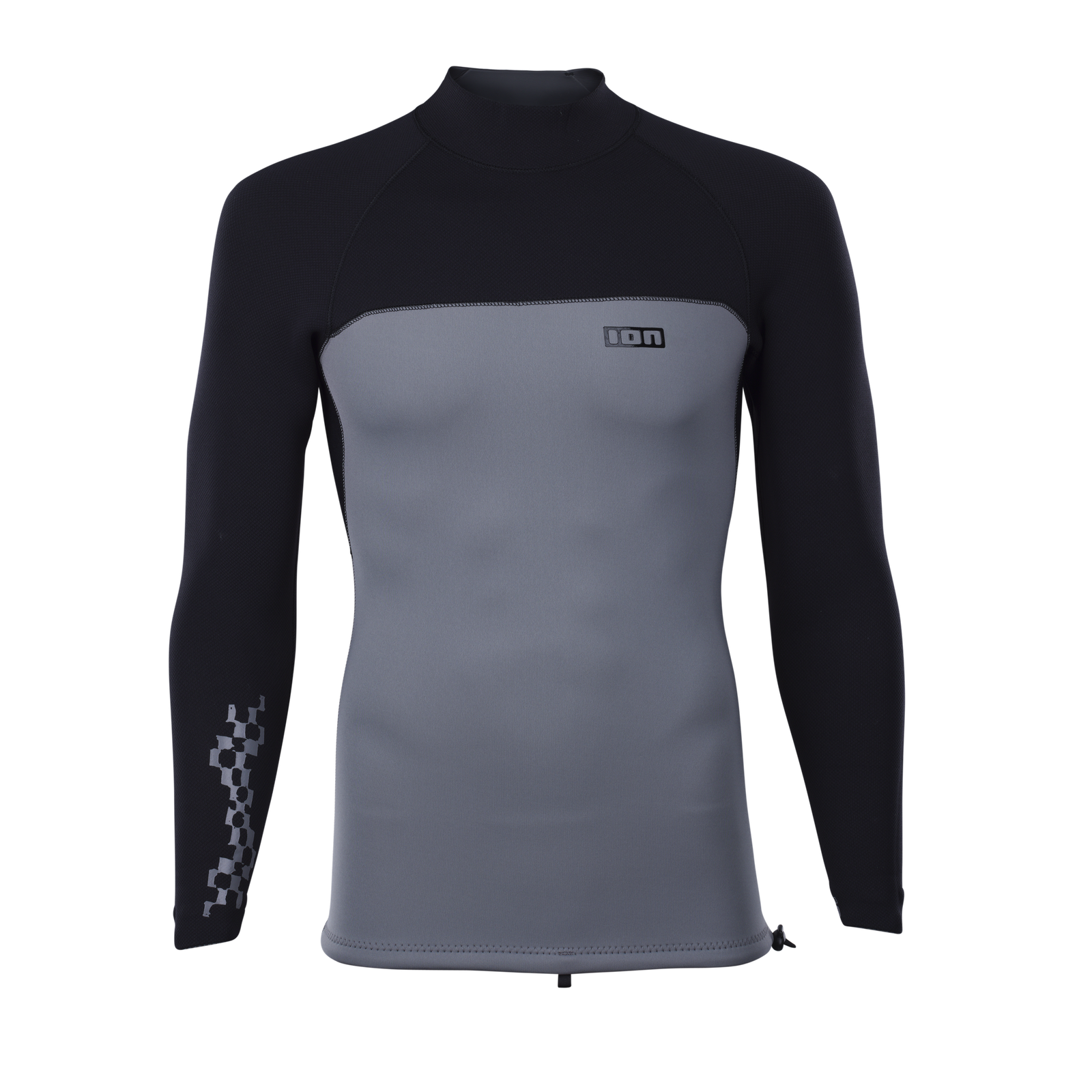 ION Neo Top 2/2 long sleeve men's neoprene top in black and dark grey