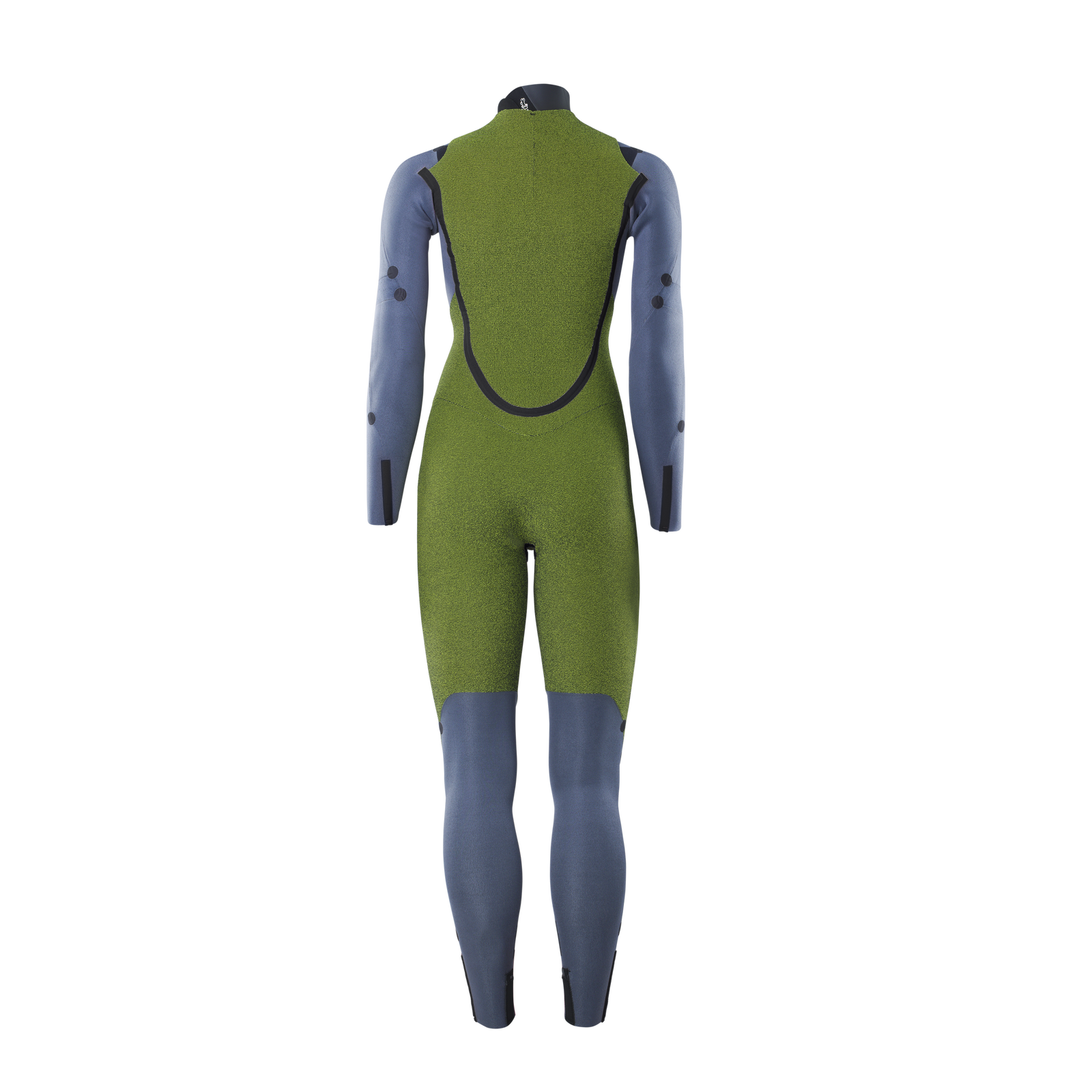 ION Amaze Core muta integrale donna 5/4mm back-zip in blu ardesia e verde oliva