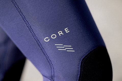 ION Amaze Core 3/2 mm Front-Zip Neoprenanzug Damen in indigo Detail