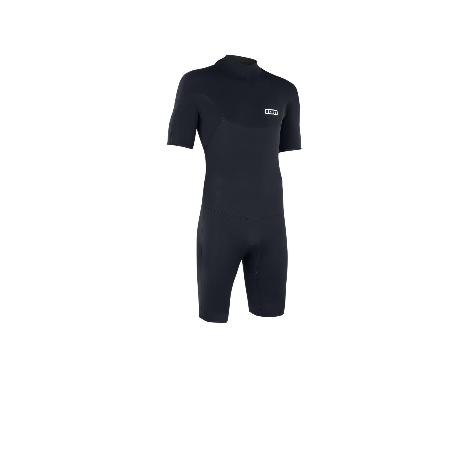 ION Base re 2/2 short-sleeve back-zip shorty wetsuit in black