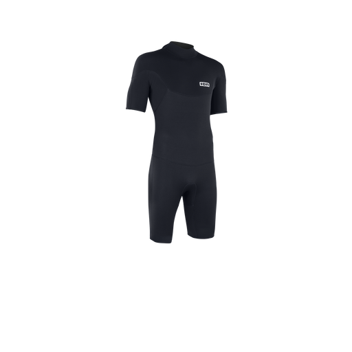 ION Base re 2/2 short-sleeve back-zip shorty wetsuit in black