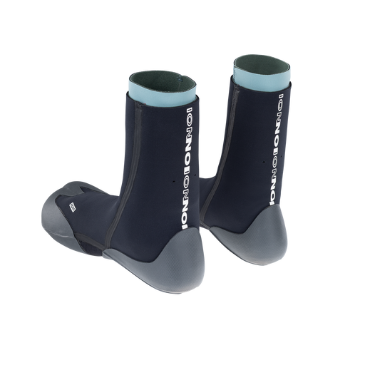 ION Feelgood neoprene boots 4/3mm in black and grey with mint inner lining