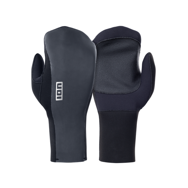ION Arctic Mitten 5/4mm neoprene mittens unisex in dark charcoal black