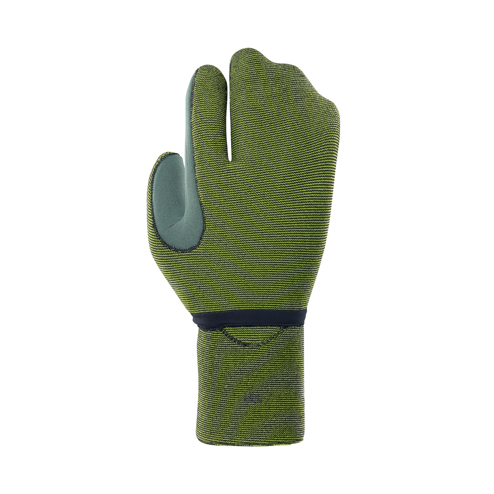 ION Water Lobster Mitt 4/3mm neoprene glove in olive green with split-finger design