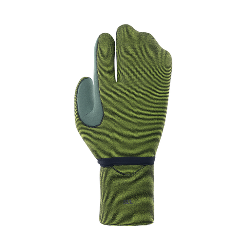 ION Water Lobster Mitt 4/3mm neoprene glove in olive green with split-finger design