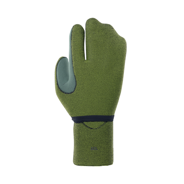 ION Water Lobster Mitt 4/3mm neoprene glove in olive green with split-finger design