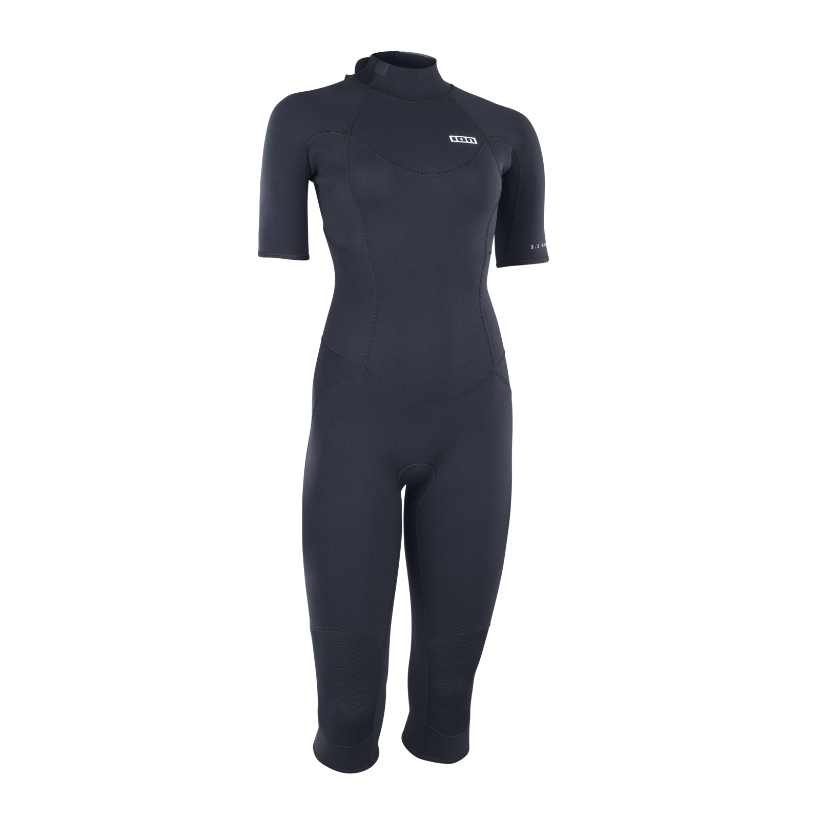 ION Static combinaison néoprène 3/2mm zip dos overknee manches courtes femme en noir