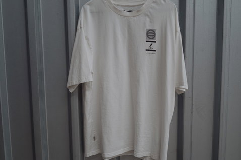 ION Vibes short-sleeve men's t-shirt in off-white with black logo print