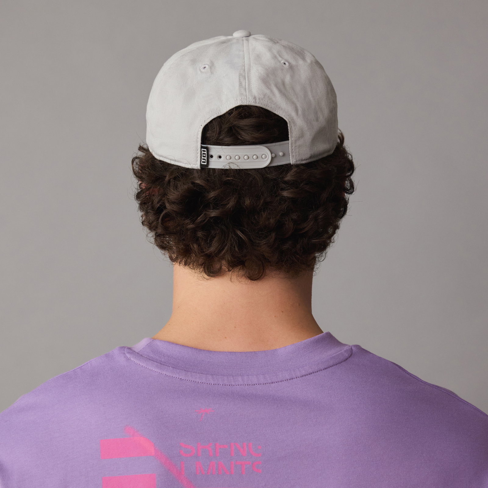ION Cap Team snapback cap in frosted grey back view