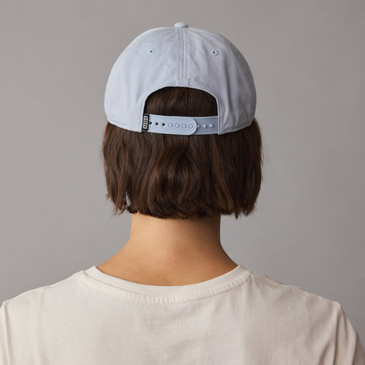 ION Session cap onesize in light blue back view with snapback closure