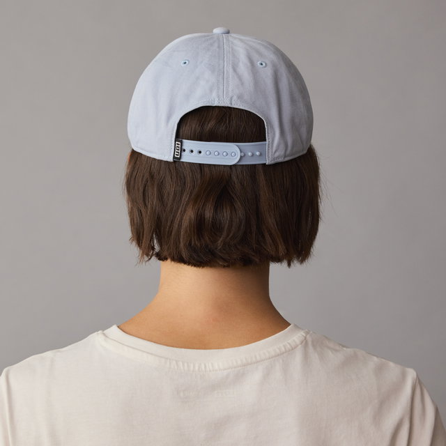 ION Session cap onesize in light blue back view with snapback closure