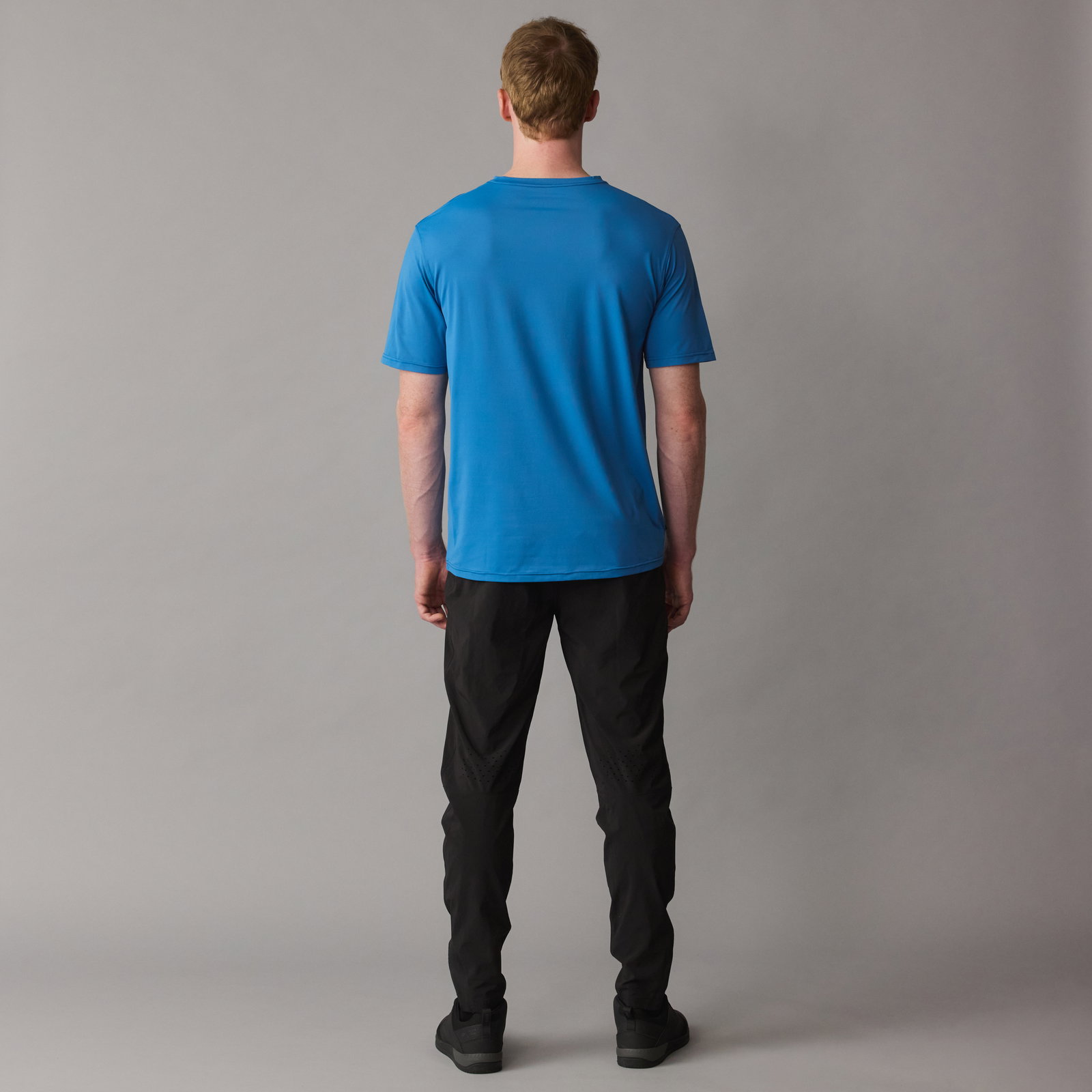 ION Bike Ionic Graphic SS short sleeve cycling jersey in steel blue for mountain biking – back view