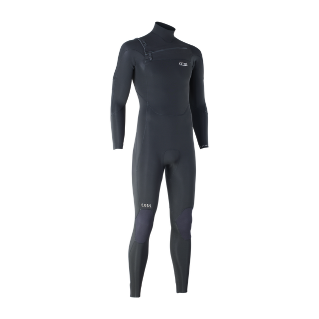 ION Seek Core muta integrale 4/3mm zip frontale uomo in nero carbone