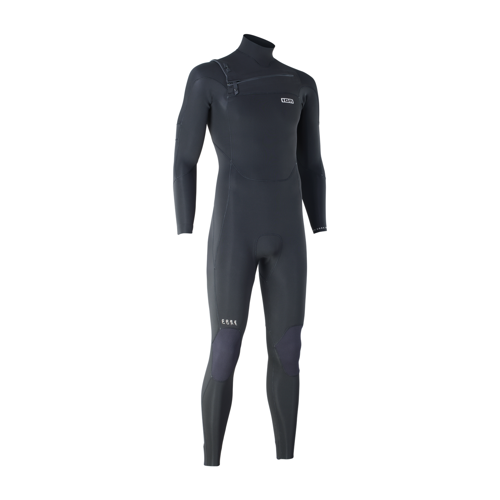 ION Seek Core 5/4mm front-zip men's fullsuit wetsuit in black