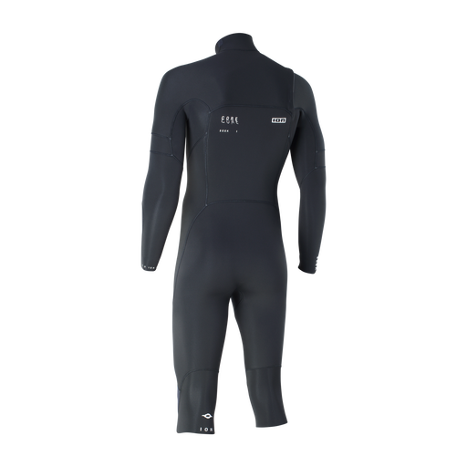ION Seek Core 4/3mm front-zip overknee long-sleeve fullsuit in black – back view
