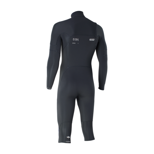 ION Seek Core 4/3mm front-zip overknee long-sleeve fullsuit in black – back view