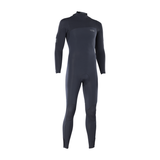 ION Seek Amp 4/3mm back-zip men's fullsuit wetsuit in dark charcoal