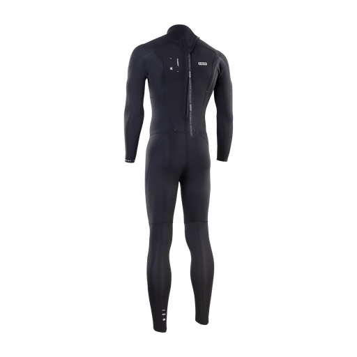 ION Element muta integrale 4/3mm zip posteriore uomo in nero – vista posteriore