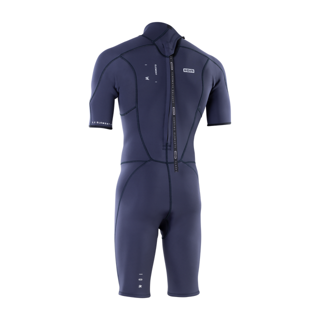 ION Element 2/2 mm Backzip Shorty Neoprenanzug Herren in dunkelblau