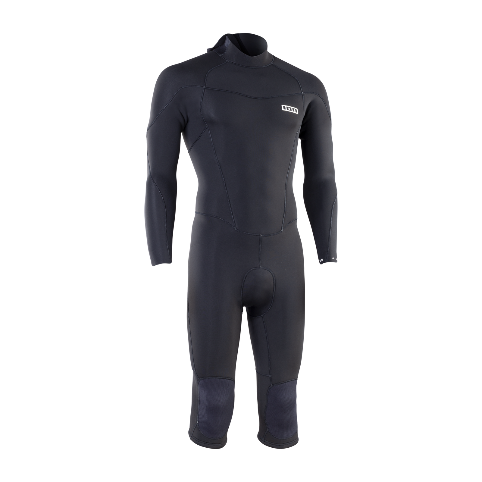 ION Element 4/3 mm Backzip Overknee Langarm Neoprenanzug Herren in schwarz