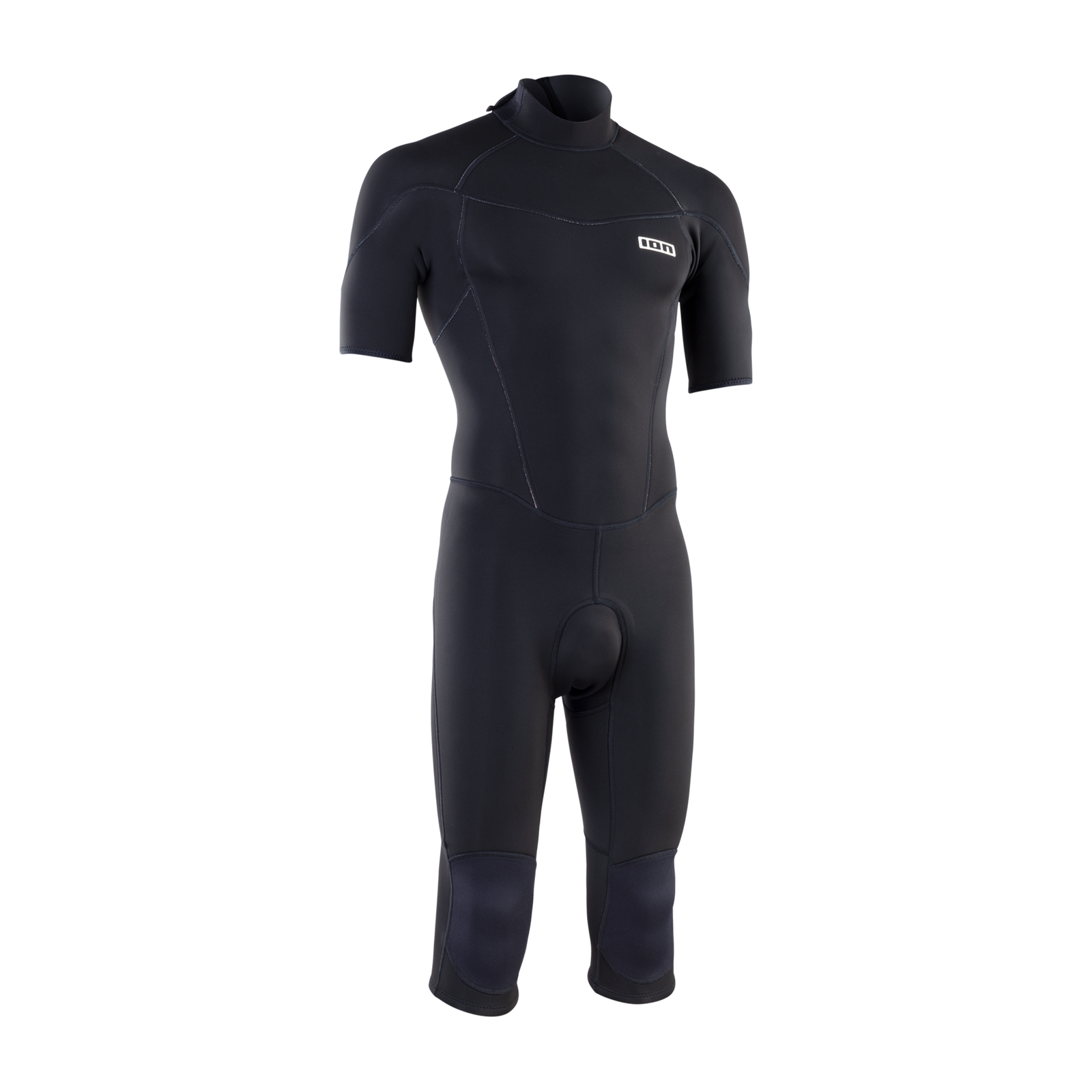 ION Element 3/2mm Backzip Overknee-Neoprenanzug Kurzarm Herren in schwarz