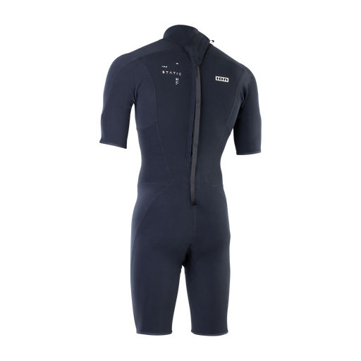 ION Static combinaison shorty manches courtes zip dorsal 2/2mm homme en noir