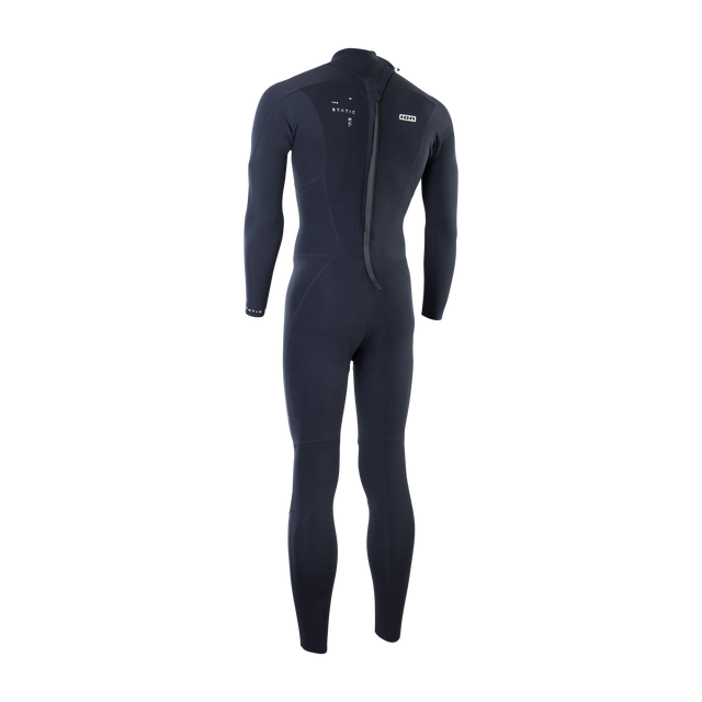 ION Static fato de mergulho 3/2mm zip traseiro homem em preto marinho escuro – vista traseira