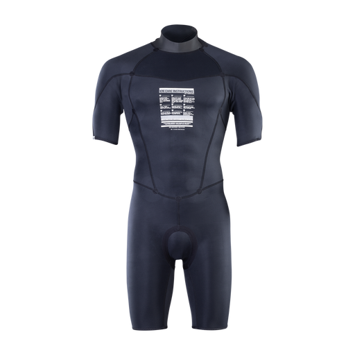 ION Static combinaison shorty manches courtes zip dos 2/2mm homme en noir